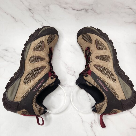 Merrell Yokota Women's Hiking Shoes Brown Sneakers Low Outdoors Women's 10 - Picture 6 of 9